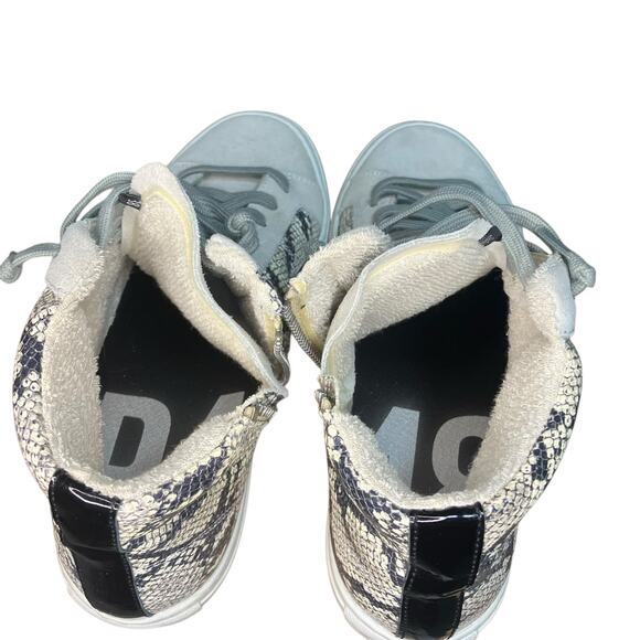 P448 You Can Surf Later Women’s Cream Snakeskin High Top Skate Sneaker-EU 38 - Picture 8 of 11